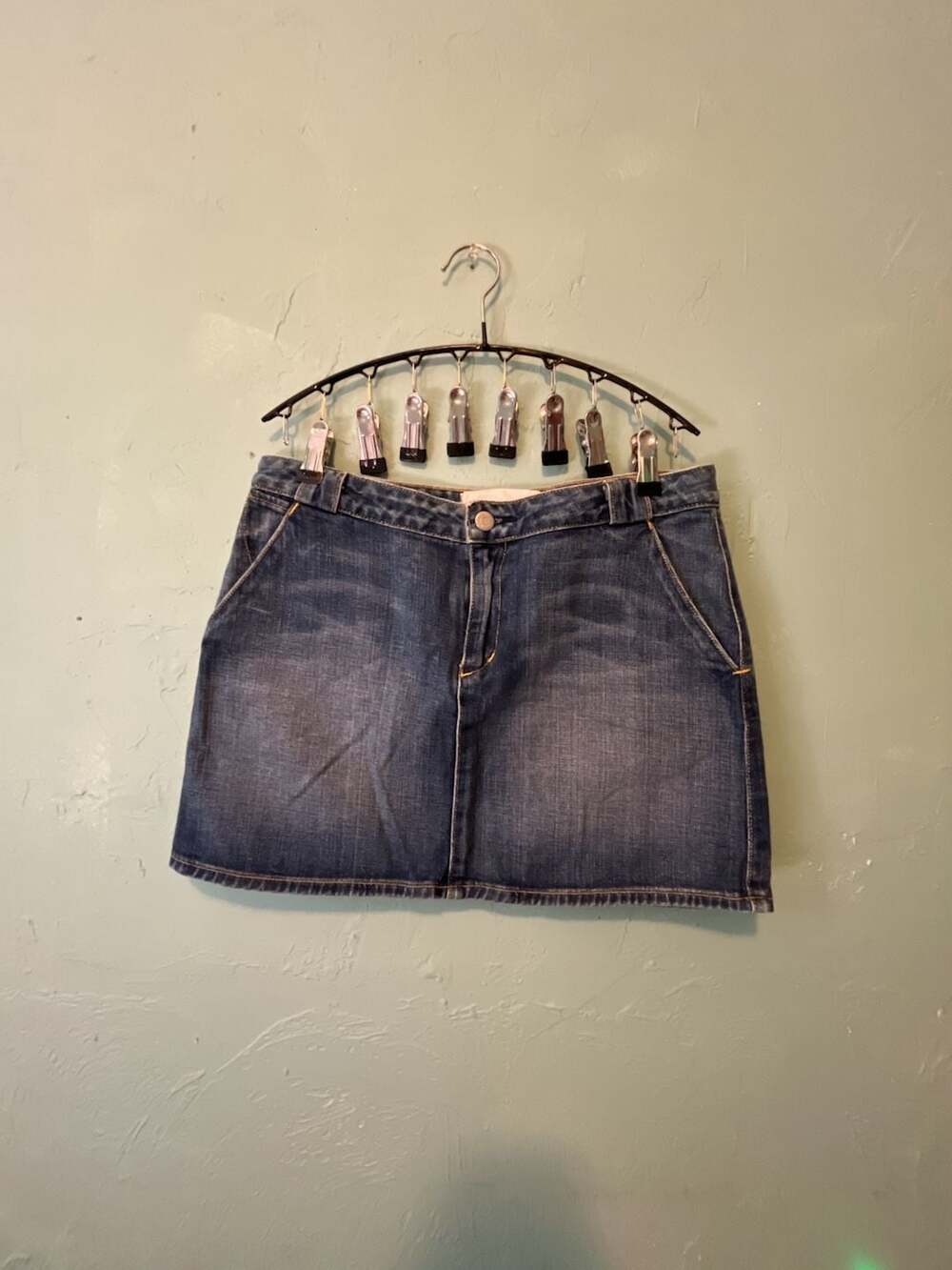 Paper Denim & Cloth Ironic Denim Mini Skirt Size 27